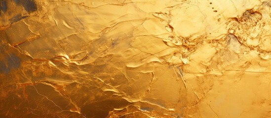 Poster - A copy space image displaying scratches on a backdrop of shimmering metallic gold