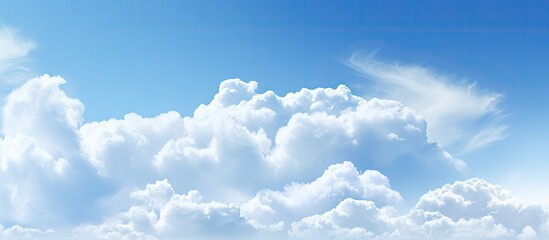Aufkleber - A copy space image featuring clouds against a backdrop of a blue sky
