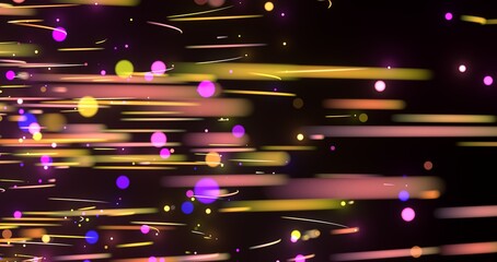 Poster - Neon light wave