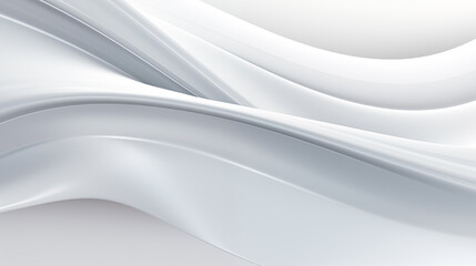 Fototapete - Abstract soft shiny white gray wavy line background graphic design. Elegant white gray modern architecture art. Blurred backdrop effect back