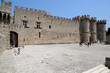 Rhodes, Greece - August 10, 2017: Rhodes Fortress or Palace of the Masters on Rhodes Island, Greece