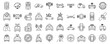 Driverless vehicle icons set outline vector. Future car. Self drive traffic