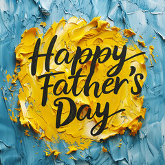 Wall Mural - Happy Father's Day social media banner