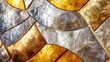 Textured Abstract Glass Mosaic in Warm Tones