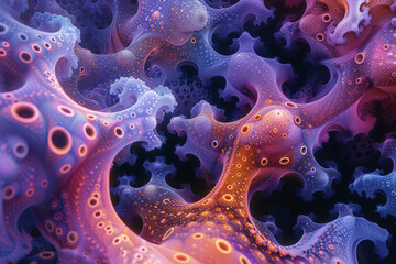 Aufkleber - a series of julia set fractals, each with different parameters to show a variety of complex shapes a