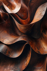 Aufkleber - an artistic depiction of waves, abstracted into a series of smooth, rolling cylindrical forms,