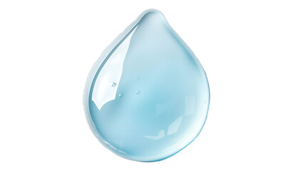 Blue drop. Transparent background or PNG file. 