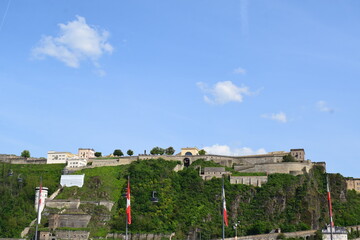 Wall Mural - Koblenz - Ehrenbreitstein with Festung Ehrenbreitstein 04/24