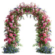 © Rafay - Garden flower arch on isolated transparent background