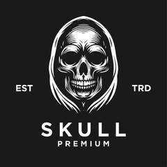 Wall Mural - skull icon logo template illustration design