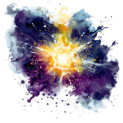 shining spark with a white background - 1