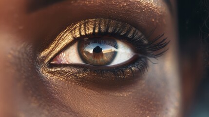 Canvas Print - A Close-up of Beautiful Eye