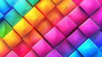Poster - The template provides a modern square background that can be customized with your text.