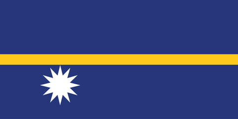 Wall Mural - National Flag of Nauru, Nauru sign, Nauru Flag