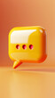 3D Message Chat Icon: Modern Symbol of Digital Communication