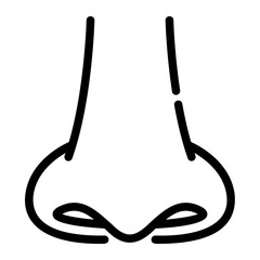 Sticker - nose outline icon