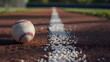 © Mizangraphics2046 - A baseball on the ground AI generate image