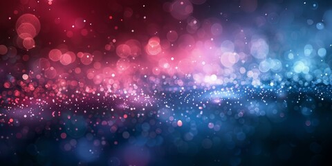 Red and blue bokeh background with shiny light