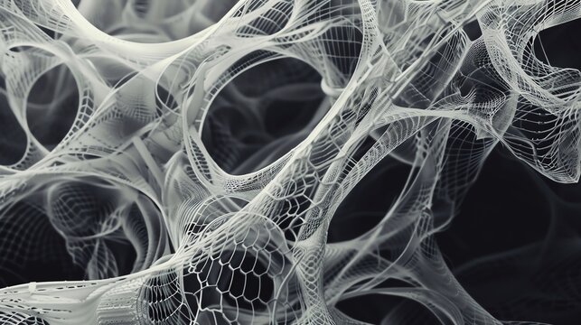 3D rendering of an organic structure