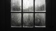 © Adobe Contributor - Black and white photo of a window with condensation on the glass