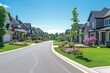© Adobe Contributor - A beautiful tree lined suburban street with large houses and green lawns