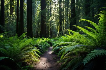 The Path Through The Fern Forest