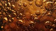 Close-up of bubbles in a glass of cola