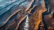 © Supasin - Craft an image of a daring stunt pilot performing aerobatic maneuvers above the desert