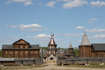 Wall Mural - Holy Trinity Trifonov Pechenga Monastery. The northernmost monastery in the world. Russia, Murmansk region