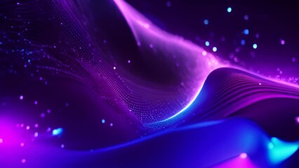 Poster - Abstract Purple and Blue Background Generative AI