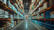 © Slowlifetrader - Digital transformation of warehouses through the implementation of network technologies, warehouse operations with advanced networking capabilities