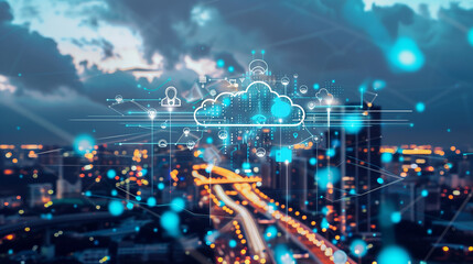 Poster -  cloud-based IoT solutions, with connected devices leveraging cloud resources for data storage, processing, and analysis.