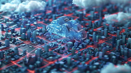 Poster -  cloud-based IoT solutions, with connected devices leveraging cloud resources for data storage, processing, and analysis.