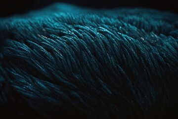 Wall Mural - close up of blue feathers