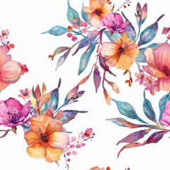 Poster - Beautiful watercolor painting of flowers, perfect for various design projects