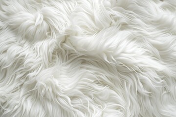 Aufkleber - A close up of a pile of white fur, perfect for backgrounds or textures