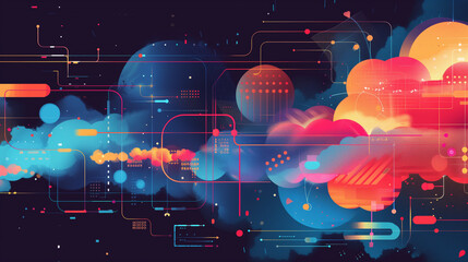 Poster - cloud-based data analytics platforms, processing large volumes of data to extract valuable insights and drive informed decision-making.