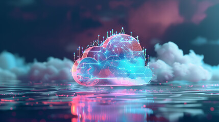 Poster -  cloud-native development, with applications designed and built specifically for cloud environments, leveraging microservices and APIs.