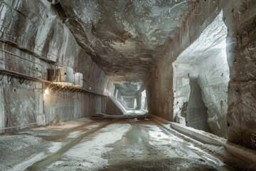 Aufkleber - A long tunnel with a light at the end, suitable for concepts of hope and success