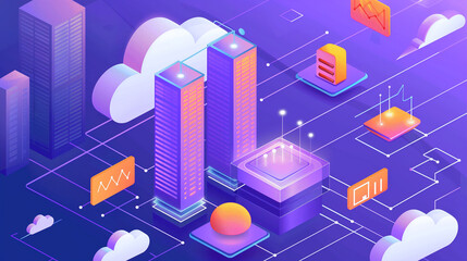 Poster - cloud-based content delivery networks (CDNs), optimizing the delivery of web content to users worldwide for improved performance and reliability.