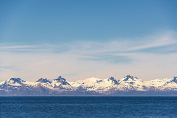 Wall Mural -  northern norway:nature sceneries on the road from Fauske to Narvik