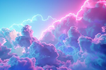 Poster - A serene image of clouds in the sky, perfect for various design projects