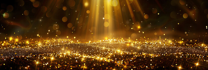 bright light shines on dark background