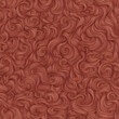 Textura padrão de cacho enrolado cabelo ruivo pelo macio desenho