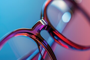 Aufkleber - Pair of glasses on a table. Suitable for various concepts