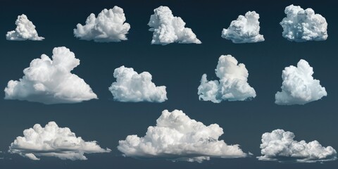 Aufkleber - A bunch of clouds in the sky. Suitable for weather-related designs
