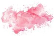 Beautiful watercolor painting of a pink cloud. Perfect for artistic projects