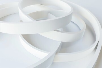 Aufkleber - Detailed view of a white circular object, suitable for various design projects