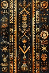 Poster - Detailed pattern on a wall, suitable for background use