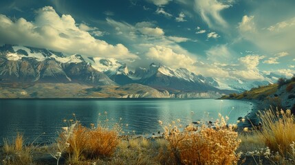 Wall Mural - Patagonia Lakes: Exquisite Glacial Lakes